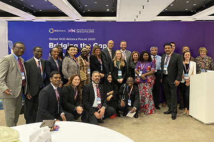 Dr SM Balaji with Mr Neal Kovach, Division Vice President, Global Market Strategy, American College of Cardiology and others at the conclusion of the NCDA Forum